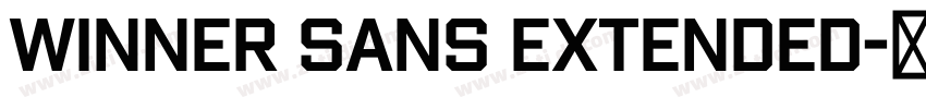 Winner Sans Extended字体转换
